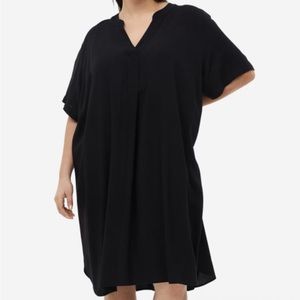H&M long black tunic dress
